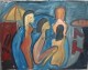 Hacky Ritzerfeld - Öl / Acryl auf Leinwand 90 x 70 cm Nr. 136 verkocht voor € 440!