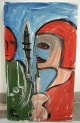 Hacky Ritzerfeld - Öl / Acryl auf Leinwand Nr. 270 verkocht voor € 290!