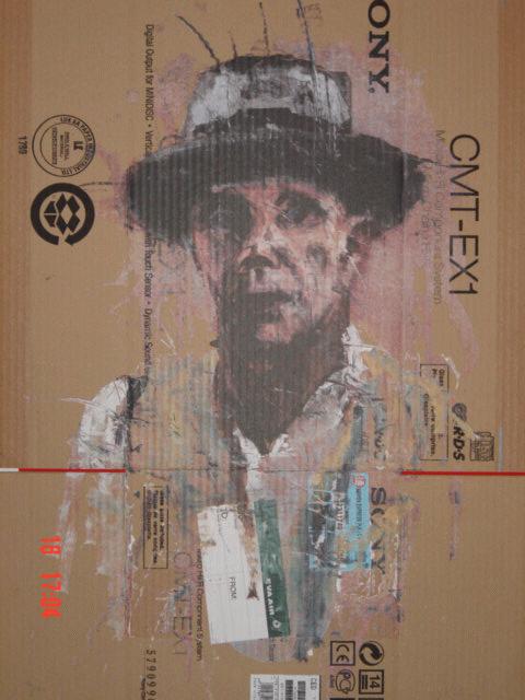 Oliver Jordan - Oliver Jordan;Joseph Beuys;Serigraphie auf Kartonage, Auflage 120, 2001 verkocht voor € 300!