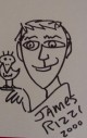 James Rizzi - Org. Handzeichnung James Rizzi verkocht voor € 70!