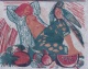 Klaus Eberlein - Orientalisches Stilleben - Dreifarben-Linolschnitt - 1973 verkocht voor € 45!
