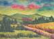 Alexander Kopp - Orig. Guache, "Landschaft in Taunus Nr.3" 26x37cm verkocht voor € 100!