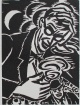Frans Masereel - Orig.-Holzschnitt, 1951, 1 von 120 Expl. auf Vélin d'Arches, im Stock monogr. verkocht voor € 45!