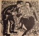 Erich Heckel - Orig.-Holzschnitt "Sigismund und Christine&quot; verkocht voor € 36!
