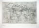 Herbert Zangs - Orig. Radierung, signiert & nummeriert 18/35 verkocht voor € 300!