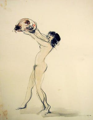 Max Schwimmer - Original Aquarel um 1928 rücks. Nachlaßstempel kopen? Bied vanaf 333!