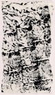 Herbert Zangs - Original Arbeit, Knitterbild, schwarze Farbe auf weissem Papier, handsigniert, gerahmt verkocht voor € 980!