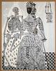 H.A.P. Grieshaber - Original Farbholzschnitt, signiert, "Kaiserin&quot;, Totentanz von Basel 1966 verkocht voor € 120!
