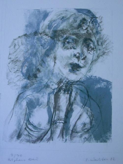 Emil Wachter - Original Farblithographie aus - SINGENER TRILOGIE ... - von 1982/83 - handsigniert - Exemplar: 8/70 verkocht voor € 79!