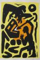 A.R. Penck - Original - Farbserigrafie 1995, Auflage 40 Exemplare auf Bütten verkocht voor € 780!