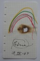 Otto Piene - Original-Handzeichnung Otto Piene verkocht voor € 60!