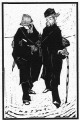 Arminius Hasemann - Original-Holzschnitt, Die Philosophen der Landstrasse, 1915 signiert, numeriert verkocht voor € 99!