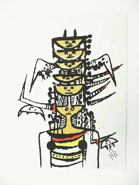 Wifredo Lam - Original - Lithografie von 1979 verkocht voor € 45!