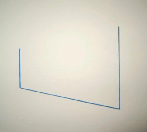 Fred Sandback - Original Lithographie 1975, "6/17&quot;, handsigniert, datiert verkocht voor € 370!