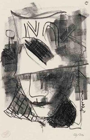 Dieter Goltzsche - Original Lithographie, handsigniert 2003 kopen? Bied vanaf 35!