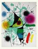 Joan Miro - Originalfarblithografie Nr. XI aus dem Werkverzeichnis 'Lithographs Vol. I', 1972 verkocht voor € 125!