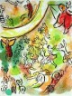 Marc Chagall - Originalfarblithographie aus: 'LE PLAFOND DE L'OPERA DE PARIS', 1965! verkocht voor € 115!