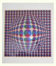 Victor Vasarely - Originalfarbsiebdruck, 'GLOBE' - num./sign.! verkocht voor € 195!