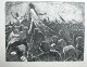Theo Scharf - OriginalLithographie, handsigniert, aus dem Zyklus EUROPA, 1922 verkocht voor € 50!