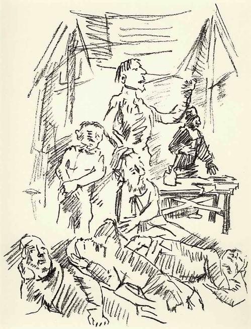 Oskar Kokoschka - OriginalLithographie zu Werner EGKs gespenstischer OPER IRISCHE LEGENDEN - 1955 verkocht voor € 75!