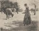 Max Liebermann - Originalradierung: Auf der Weide verkocht voor € 119!