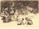 Max Liebermann - Originalradierung: Spielende Kinder (mit Müttern im Park) verkocht voor € 159!