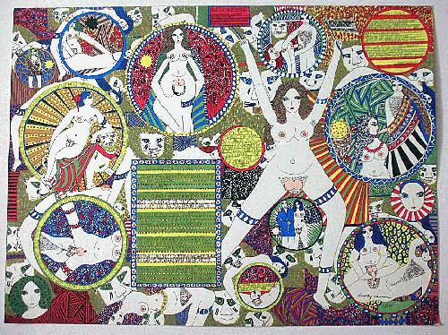 Dorothy Iannone - Orig.Siebdruck 70er Jahre, signiert & num. 13/125 verkocht voor € 320!