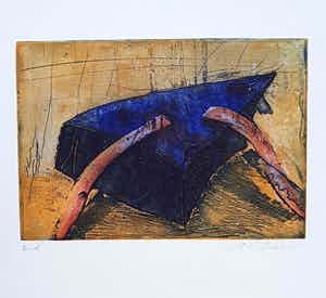 Maria Moser - ohne Titel, Farbradierung verkocht voor € 90!