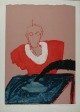 Max Neumann - O.T. große Farblithografie von 1985, Auflage 60 verkocht voor € 169!