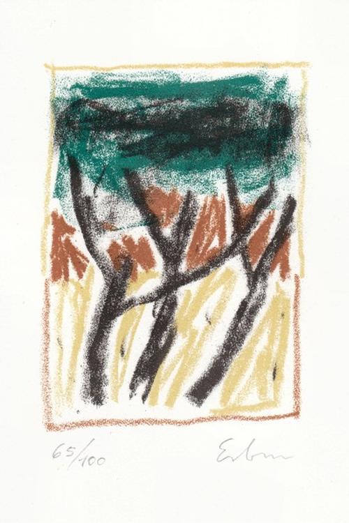 Ulrich Erben - o.T., kleine Lithographie, 2006, handsigniert, nummeriert verkocht voor € 95!