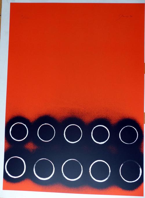 Otto Piene - Otto Piene Siebdruck sehr schön ZERO verkocht voor € 900!