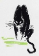 Herbert Thiele - PANTHER - 1949 Handsigniertes Portrait des KOLB & THIEMANN-Meisterschülers & Illustratoren a.ZWICKAU verkocht voor € 55!