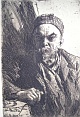 Anders Zorn - Paul Verlaine II, Radierung von 1895 verkocht voor € 100!