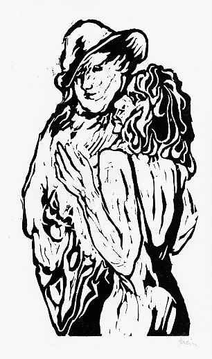 Jan Prein - PAULs FRAU - OriginalLinolschnitt des KUNSTPREISTRÄGERs des Bezirks SCHWABEN - 1978 - handsigniert kopen? Bied vanaf 22!