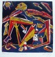 Klaus Süss - Pause.Orig.Farblinolschnitt v.1987,handsign., dat.u.betitelt. verkocht voor € 75!