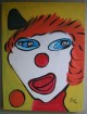Peter Robert Keil - Peter R. Keil -- Clown 100x75 cm verkocht voor € 95!