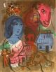 Marc Chagall - POETISCHE BOTSCHAFT, Originallithographie Mourlot 572 kopen? Bied vanaf 85!