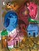 Marc Chagall - POETISCHE BOTSCHAFT, Originallithographie Mourlot 572 verkocht voor € 85!