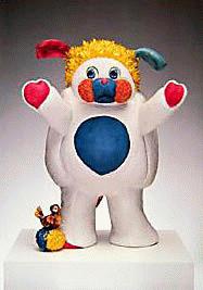 Jeff Koons - Poppels. Altes Ausstellungsplakat. verkocht voor € 65!