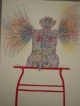 Bernhard Jäger - Preissenkung:"Ikarus&quot;, 1971 ,Farbradierung/Lithographie,signiert, nummeriert verkocht voor € 76!