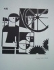 Augustin Tschinkel - " STREIK &quot; Linolschnitt 1932, signiert verkocht voor € 110!