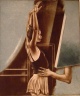 Peter Nagel - "Ballett-Studio&quot;, farbige Mezzotinto-Radierung verkocht voor € 140!