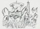 Georg Tappert - "Berliner Rummel&quot;, Original-Lithographie 1918 verkocht voor € 70!