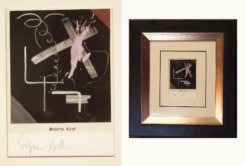 Sigmar Polke - "Moderne Kunst - Die drei Lügen der Malerei", 1986, Multiple, handsigniert, Preissenkung verkocht voor € 95!