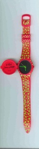 Kuno GONSCHIOR - "Red Green Vibration&quot;-Armbanduhr, Edition Nr.11-Sammlerstück verkocht voor € 55!
