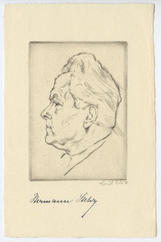 Emil Orlik - Radierung verkocht voor € 40!