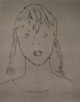 Rudi Lesser - Radierung Mädchen signiert und numeriert von 1978 verkocht voor € 35!