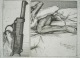 Peter Sorge - Radierung von 1972, 98/150, handsign. verkocht voor € 85!