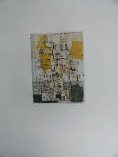 Falko Behrendt - Radierung "Sommer geht" (1990) verkocht voor € 80!