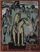 Erich Heckel - Reiter im Gebirge,Farbholzschnitt verkocht voor € 950!